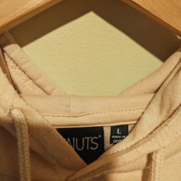 Peanuts Snoopy Beige Tan Graphic Hoodie Men Large - Picture 12 of 12